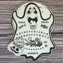 Load image into Gallery viewer, Halloween Ghost, Glow-In-The-Dark Talking Board