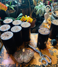 Load image into Gallery viewer, Star Goddess Black Altar Candle (3x6)