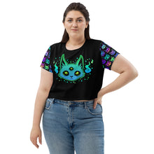 Load image into Gallery viewer, The Purracle All-Over Print Crop Tee