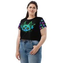 Load image into Gallery viewer, The Purracle All-Over Print Crop Tee