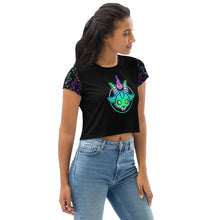 Load image into Gallery viewer, Goatful All-Over Print Crop Tee