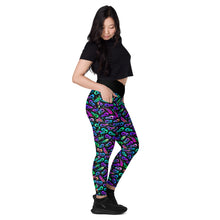 Load image into Gallery viewer, Raven Magic Crossover leggings with pockets