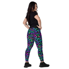 Load image into Gallery viewer, Raven Magic Crossover leggings with pockets