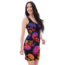 Load image into Gallery viewer, Skulls at Dusk Sublimation Cut & Sew Dress