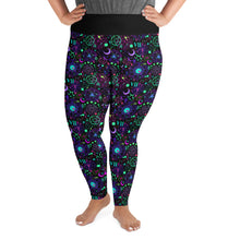 Load image into Gallery viewer, Electric Sigils All-Over Print Plus Size Leggings