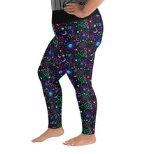Load image into Gallery viewer, Electric Sigils All-Over Print Plus Size Leggings