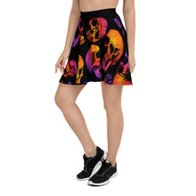 Load image into Gallery viewer, Skulls at Dusk Skater Skirt