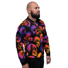Load image into Gallery viewer, Skulls at Dusk Unisex Bomber Jacket