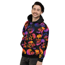 Load image into Gallery viewer, Skulls at Dusk Unisex Hoodie