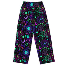 Load image into Gallery viewer, Electric Sigils All-over print unisex wide-leg pants