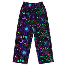 Load image into Gallery viewer, Electric Sigils All-over print unisex wide-leg pants