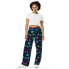 Load image into Gallery viewer, Spoopy Cats All-over print unisex wide-leg pants