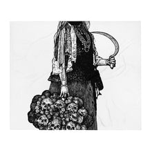 Load image into Gallery viewer, Black Rose Witchcraft Crone Throw Blanket