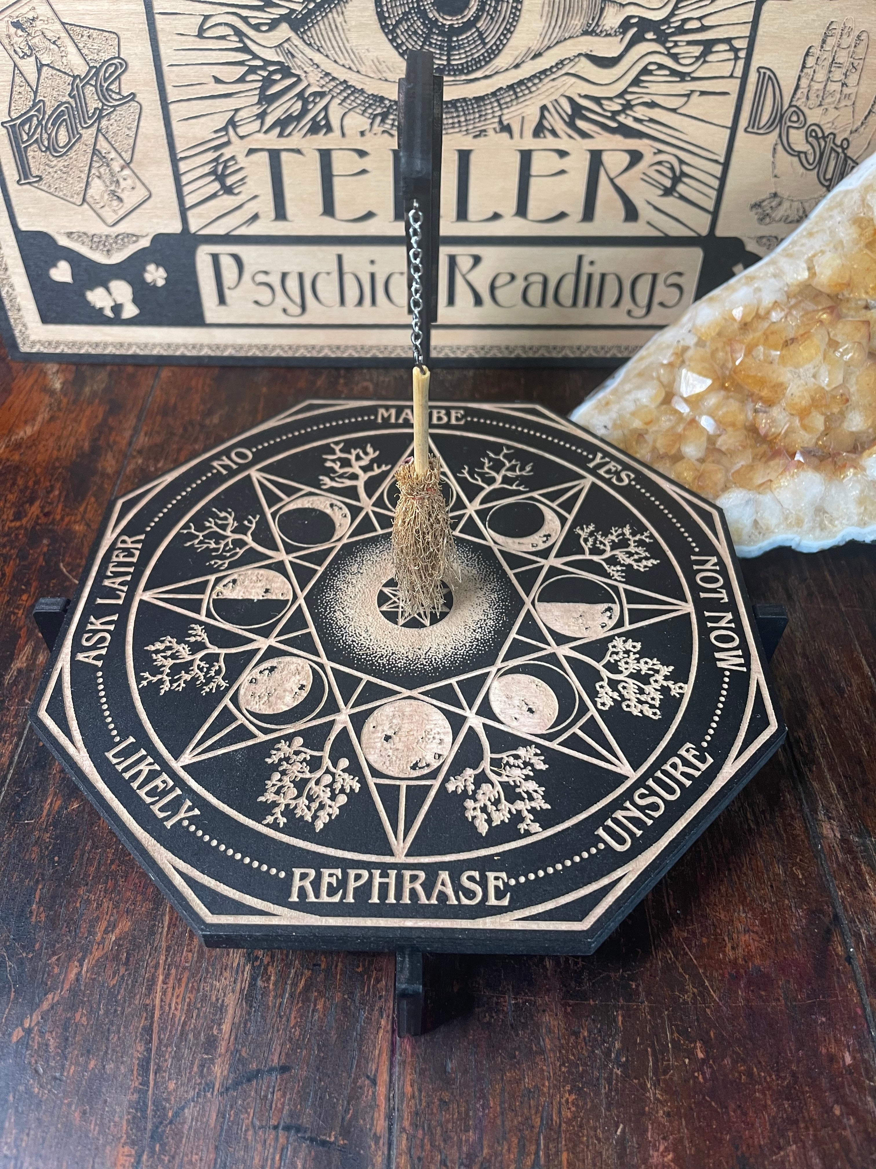 Witch's Broom Magnetic Pendulum Board – Datura Trading