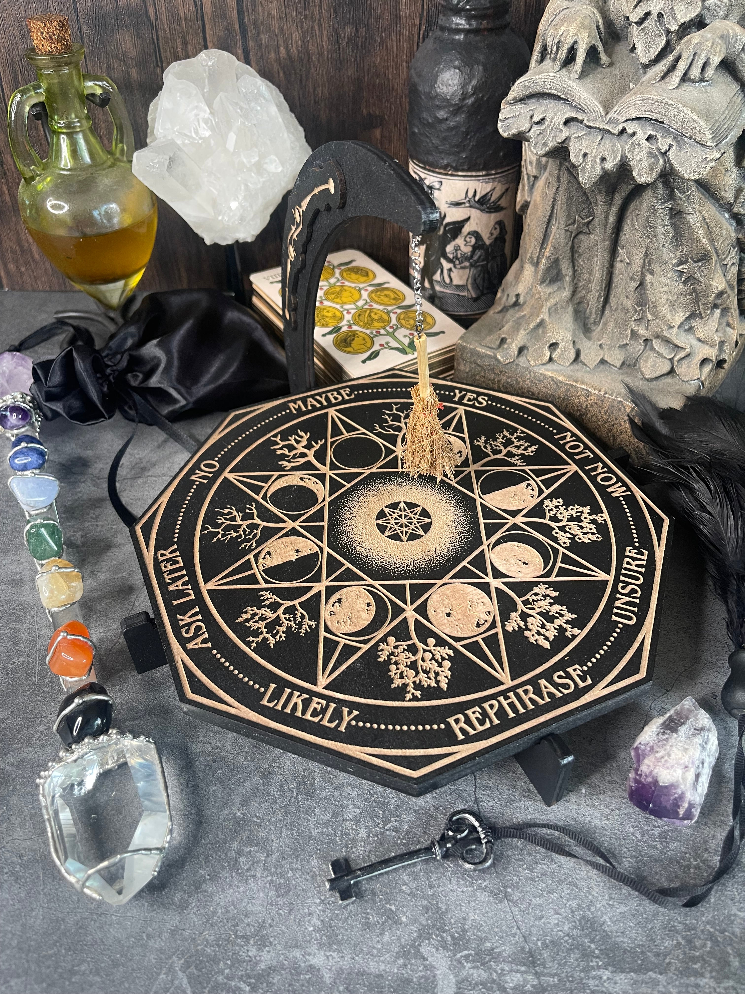 Witch's Broom Magnetic Pendulum Board – Datura Trading