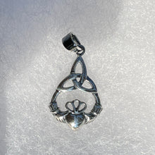 Load image into Gallery viewer, Claddagh Sterling Silver Pendant