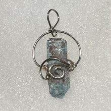 Load image into Gallery viewer, Cat&#39;s Eye Tourmaline in Sterling Silver wire wrapped setting