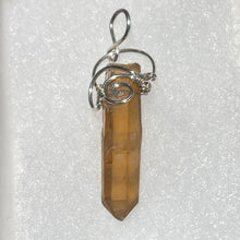 Load image into Gallery viewer, Citrine Crystal in Sterling Silver Wire Wrap Setting