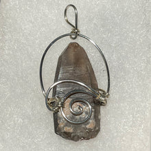 Load image into Gallery viewer, Smoky Quartz Pendant wrapped in Sterling Silver Wire
