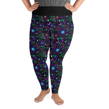 Load image into Gallery viewer, Electric Sigils All-Over Print Plus Size Leggings