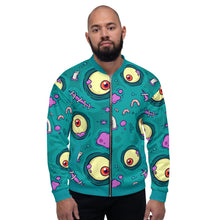 Load image into Gallery viewer, Stitched Together Unisex Bomber Jacket
