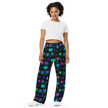 Load image into Gallery viewer, Spoopy Cats All-over print unisex wide-leg pants